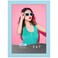 Icona Bay 5x7 Picture Frame Pastel Blue Colored Solid Wood Scandinavian Style Frame for Photo Pizzazz Collection