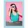 Icona Bay 5x7 Picture Frame Pastel Blue Colored Solid Wood Scandinavian Style Frame for Photo Pizzazz Collection