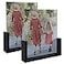 MEBRUDY 8x10 Picture Frame 2 Pack Black Photo Frames with Tempered Glass Cover and Wooden Base for Tabletop or Desktop Display