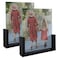 MEBRUDY 8x10 Picture Frame 2 Pack Black Photo Frames with Tempered Glass Cover and Wooden Base for Tabletop or Desktop Display