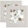 CORE ART 4x4 Picture Frame Rustic White Solid Wood Photo Frame with HD Glass Wall or Tabletop Display 2 Pack