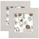 CORE ART 4x4 Picture Frame Rustic White Solid Wood Photo Frame with HD Glass Wall or Tabletop Display 2 Pack
