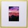 Smashed Banana Gold Brushed Aluminum 12x12 Metal Picture Frame with 5x7 Mat Includes Both Attached Hanging Hardware and Desktop Easel Crystal Clear Plexiglass Front Frames Display Pictures or Scrapboo
