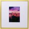 Smashed Banana Gold Brushed Aluminum 12x12 Metal Picture Frame with 5x7 Mat Includes Both Attached Hanging Hardware and Desktop Easel Crystal Clear Plexiglass Front Frames Display Pictures or Scrapboo