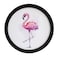 Daunkang Round Photo Frame Wood Hanging Picture Frames for Home Office Wall Decoration Black 6in