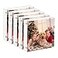 NIUBEE 4x4 Acrylic Frames 5 Pack Double Sided Clear Picture Display