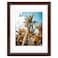 Frametory 11x14 Picture Frame with Mat for 8x10 Photo High Definition Glass Wide Molding Preinstalled Wall Mounting Hardware Brown 1 Pack