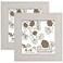 CORE ART 6x6 Picture Frame Rustic White Solid Wood Photo Frame with HD Glass Wall or Tabletop Display 2 Pack