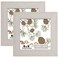CORE ART 6x6 Picture Frame Rustic White Solid Wood Photo Frame with HD Glass Wall or Tabletop Display 2 Pack
