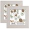 CORE ART 6x6 Picture Frame Rustic White Solid Wood Photo Frame with HD Glass Wall or Tabletop Display 2 Pack
