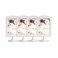 Rikyo 4 Pack Standing Photo FramesSelf Standing PhotoVertical Mount Sign Holders 4x6 Double Sided Tabletop DisplayEach Frame Holds 2 PicturesWedding Party Table Numbers HolderWhite