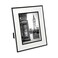 Isaac Jacobs 5x7 White wBlack Vertical Horizontal Double Border Picture Frame wBlack Fabric Easel WallMountable Made for Tabletop Gallery Home or Office 5x7 White WBlack