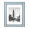 Isaac Jacobs 11x14 Matted 8x10 Blue wBrown Vertical Horizontal Double Border Picture Frame WallMountable Made for Photo Gallery and Wall Art Home or Office 11x14 Blue WBrown