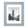 Isaac Jacobs 11x14 Matted 8x10 Blue wBrown Vertical Horizontal Double Border Picture Frame WallMountable Made for Photo Gallery and Wall Art Home or Office 11x14 Blue WBrown