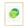 FrameWorks 11x14 Matted to 8x10 Picture Frame Aluminum Frame wTempered Glass Removable Mat for Photos Posters Art Stylish Wall Frame for Home Decor Gallery Walls Office Living Room Gold