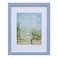 Muzilife 11x14 Wood Picture Frame with Real Glass Cover Blue Photo Frame Display Pictures 8x10 with Mat or 11x14 Without Mat Vertical Horizontal on Wall 1pcs