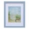 Muzilife 11x14 Wood Picture Frame with Real Glass Cover Blue Photo Frame Display Pictures 8x10 with Mat or 11x14 Without Mat Vertical Horizontal on Wall 1pcs