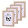 SEEDLING PHOTO 5x7 Shadow Box Frame 4 Pack Picture Frame Set Wall Picture Frame Farmhouse Wood Rustic Picture Frames with Tempered Glass Gallery Wall Tabletop Display Natural Wood 5X7