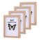 SEEDLING PHOTO 5x7 Shadow Box Frame 4 Pack Picture Frame Set Wall Picture Frame Farmhouse Wood Rustic Picture Frames with Tempered Glass Gallery Wall Tabletop Display Natural Wood 5X7