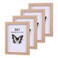 SEEDLING PHOTO 5x7 Shadow Box Frame 4 Pack Picture Frame Set Wall Picture Frame Farmhouse Wood Rustic Picture Frames with Tempered Glass Gallery Wall Tabletop Display Natural Wood 5X7