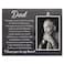 ZENNLAB Memorial Picture Frame 787x98 inches Black for Dad Love Theme Unisex Adult