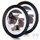SENENQU 2 Pack Black Ovals Picture Frames 8x10 Classic Oval Photos Frames with Mounting Screws and Hooks 8 by 10 Oval Wall Picture Frame Photo Frame for Home Decor Photos Gallery