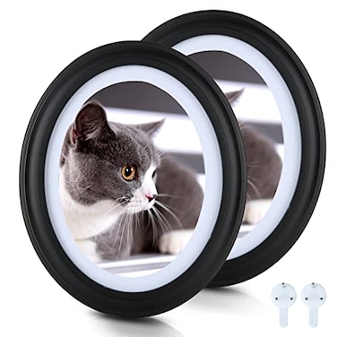 SENENQU 2 Pack Black Ovals Picture Frames 8x10 Classic Oval Photos Frames with Mounting Screws and Hooks 8 by 10 Oval Wall Picture Frame Photo Frame for Home Decor Photos Gallery