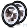 SENENQU 2 Pack Black Ovals Picture Frames 8x10 Classic Oval Photos Frames with Mounting Screws and Hooks 8 by 10 Oval Wall Picture Frame Photo Frame for Home Decor Photos Gallery