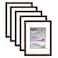 Americanflat 9x12 Picture Frame with Polished Plexiglass Set of 5 Use as 6x8 Frame with Mat or Display 9x12 Photo Without Mat Galleria Collection Picture Frames for Wall Display Mahogany