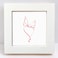 ZXT-parts ZXTparts 4x4 Picture Frame White Small SquareSolid Wood Frame with Real Glass Panel Tabletop or Wall Display 4x4 Frame for Photos Give You A Good Mood