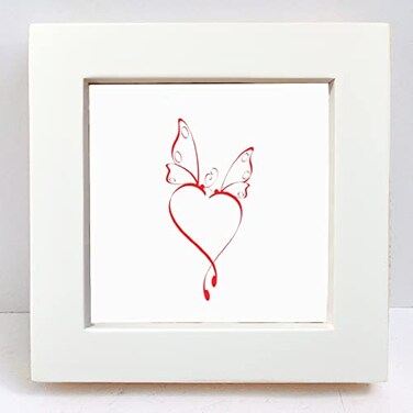 ZXT-parts ZXTparts 4x4 Picture Frame White Small SquareSolid Wood Frame with Real Glass Panel Tabletop or Wall Display 4x4 Frame for Photos Give You A Good Mood