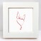 ZXT-parts ZXTparts 4x4 Picture Frame White Small SquareSolid Wood Frame with Real Glass Panel Tabletop or Wall Display 4x4 Frame for Photos Give You A Good Mood