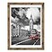 IkaLede 12x16 Rustic Frames Display Pictures 11x14 with Mat or 12x16 without Mat Wooden Farmhouse Distressed Photo Frames for Artwork Wall Mounting Gold Brown
