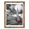 IkaLede 12x16 Rustic Frames Display Pictures 11x14 with Mat or 12x16 without Mat Wooden Farmhouse Distressed Photo Frames for Artwork Wall Mounting Gold Brown