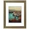 Golden State Art 11X14 Ornate Finish Photo Frame with White Mat for 8x10 Picture Real Glass Color Distressed Gold