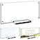 Chunful 2 Pack Acrylic Business License Frame for 4x9 Business Certificate Clear Cosmetology Esthetician License Holder Panoramic Photograph Picture Frame Desk Tabletop Display Frame