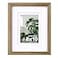 Egofine 8x10 Picture Frame with Plexiglass Display Pictures 4x65x7 with Mat or 8x10 Without Mat for Tabletop and Wall Mounting Carbonized Brown