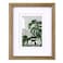 Egofine 8x10 Picture Frame with Plexiglass Display Pictures 4x65x7 with Mat or 8x10 Without Mat for Tabletop and Wall Mounting Carbonized Brown