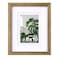 Egofine 8x10 Picture Frame with Plexiglass Display Pictures 4x65x7 with Mat or 8x10 Without Mat for Tabletop and Wall Mounting Carbonized Brown