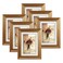 MEBRUDY 4x6 Picture Frames Gold 6 Pack Display Pictures 4x6 with Mat or 5x7 Without Mat Photo Frames for Wall Mount or Table Top