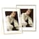 IZIDDO Gold Floating Picture Frame set of 268 Frame For Picture 4x65735x5 2x3Metal Glass Photo FramesTabletop Display VerticallyHome Wedding Party Office Decor