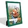 Renditions Gallery 11x14 inch Picture Frame Modern Style Wood Pattern and High Definition Glass Ready for Wall and Tabletop Photo Display Green Frame
