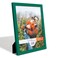 Renditions Gallery 11x14 inch Picture Frame Modern Style Wood Pattern and High Definition Glass Ready for Wall and Tabletop Photo Display Green Frame