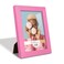 Renditions Gallery 5x7 inch Picture Frame Modern Style Wood Pattern and High Definition Glass Ready for Wall and Tabletop Photo Display Pink Frame