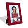 Renditions Gallery 5x7 inch Picture Frame Modern Style Wood Pattern and High Definition Glass Ready for Wall and Tabletop Photo Display Red Frame