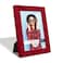 Renditions Gallery 5x7 inch Picture Frame Modern Style Wood Pattern and High Definition Glass Ready for Wall and Tabletop Photo Display Red Frame