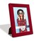 Renditions Gallery 5x7 inch Picture Frame Modern Style Wood Pattern and High Definition Glass Ready for Wall and Tabletop Photo Display Red Frame