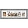 Gaevuian 8x26 Picture Frame Display 6 opening 4X6 Picture Frame CollageMulti Photo Frame with MatPlexiglassWall or Tabletop DecorGrey Wood Grain