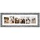 Gaevuian 8x26 Picture Frame Display 6 opening 4X6 Picture Frame CollageMulti Photo Frame with MatPlexiglassWall or Tabletop DecorGrey Wood Grain