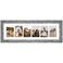 Gaevuian 8x26 Picture Frame Display 6 opening 4X6 Picture Frame CollageMulti Photo Frame with MatPlexiglassWall or Tabletop DecorGrey Wood Grain